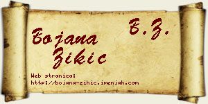 Bojana Žikić vizit kartica